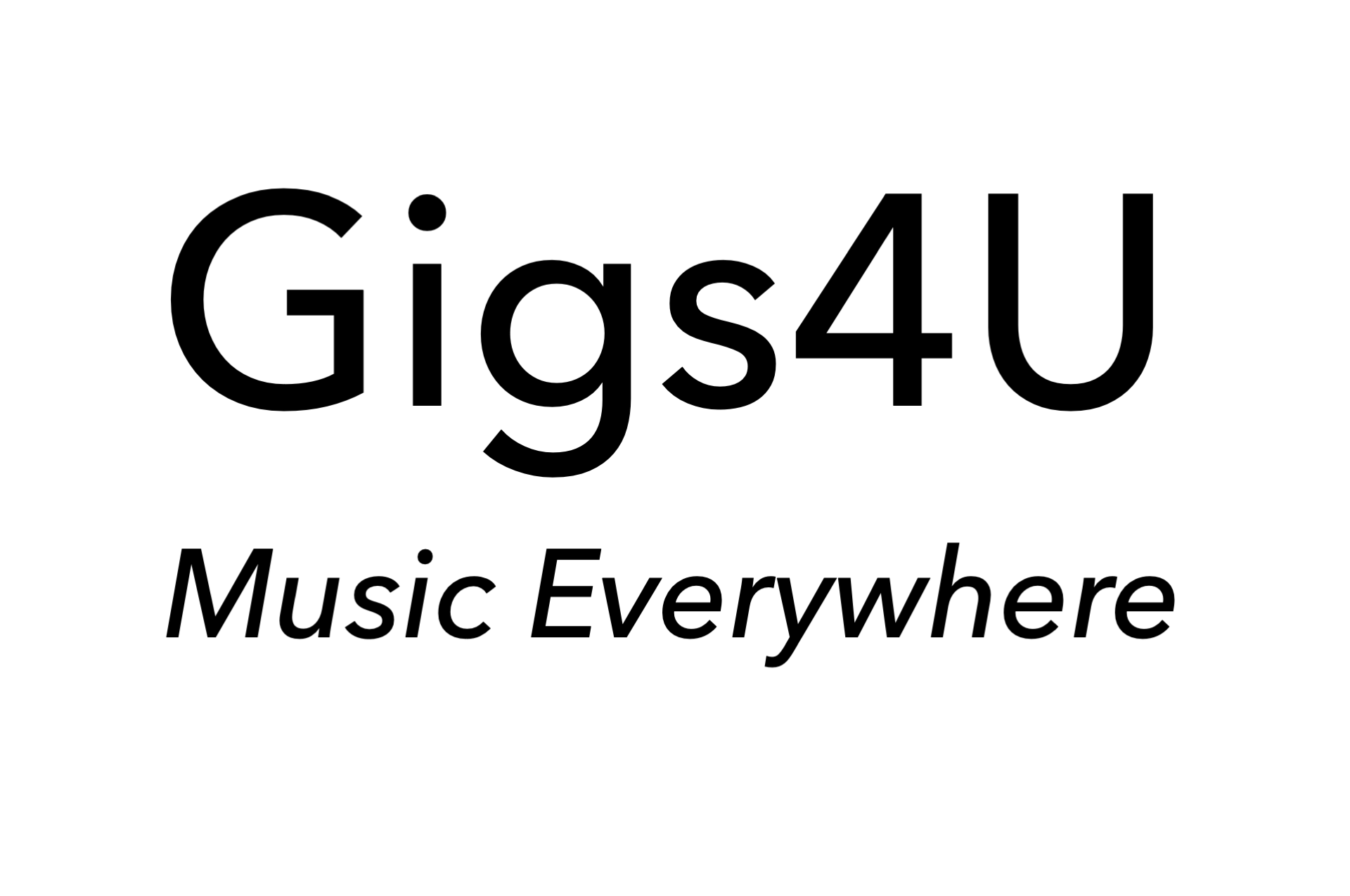 Gigs4u logo  avenida next font