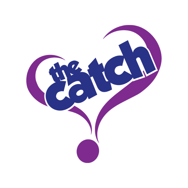 The catch logo over white