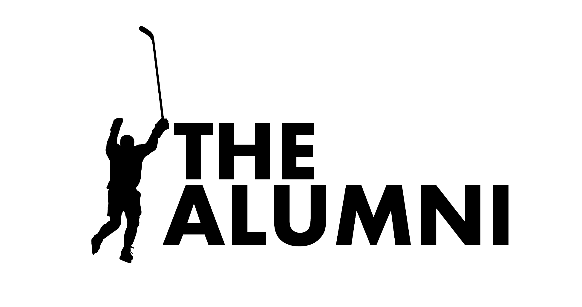 Nhl alumni logo with stick