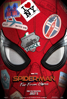 Spider man far from home poster