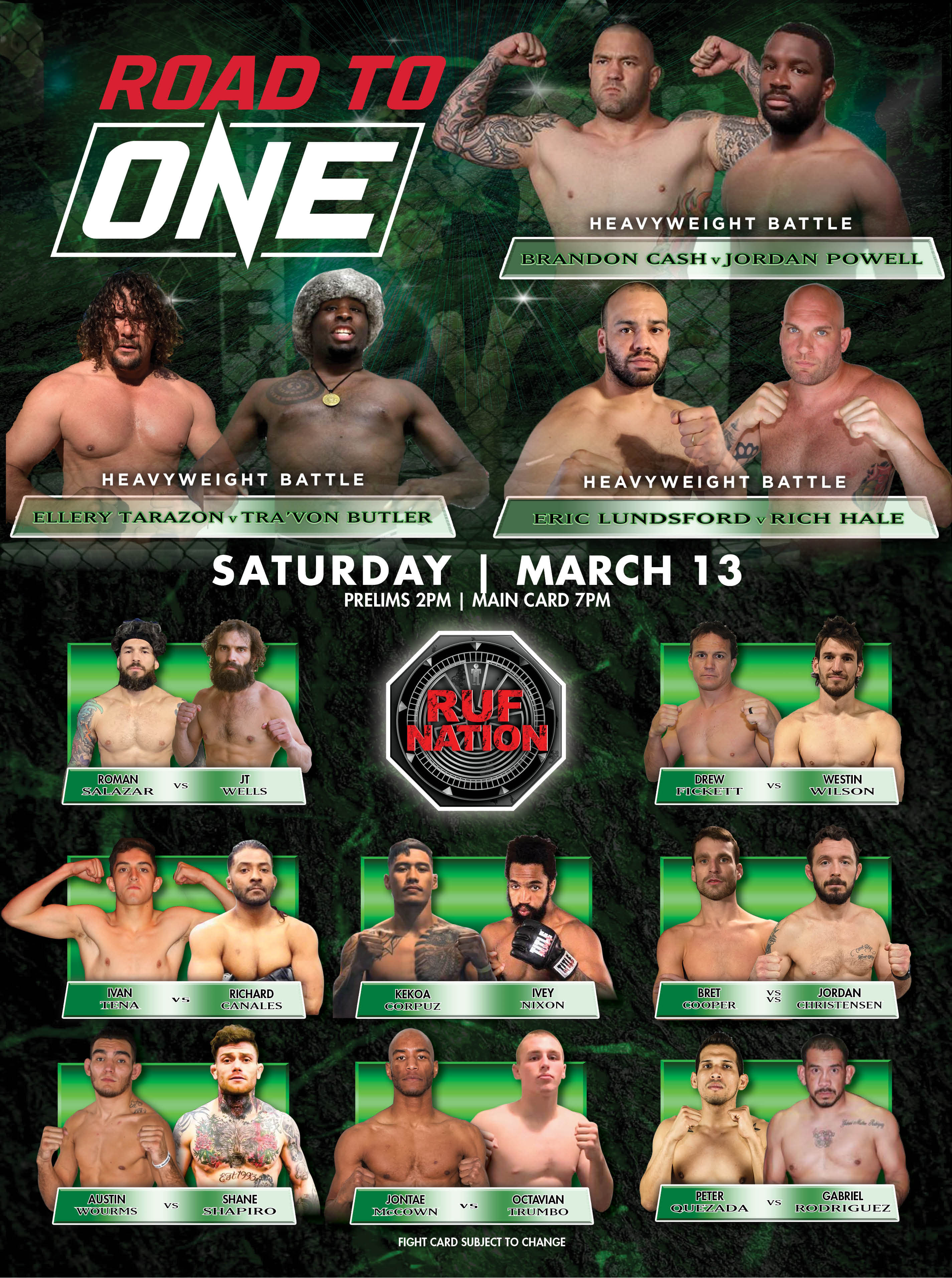 Sponsorpitch & RUF NATION ROAD TO ONE CHAMPIONSHIP 