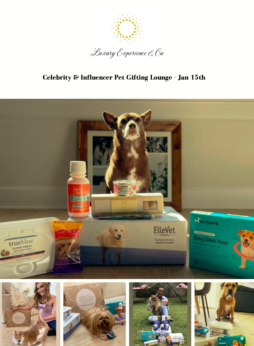Sponsorpitch & Celebrity & Influencer Pet Gifting Lounge