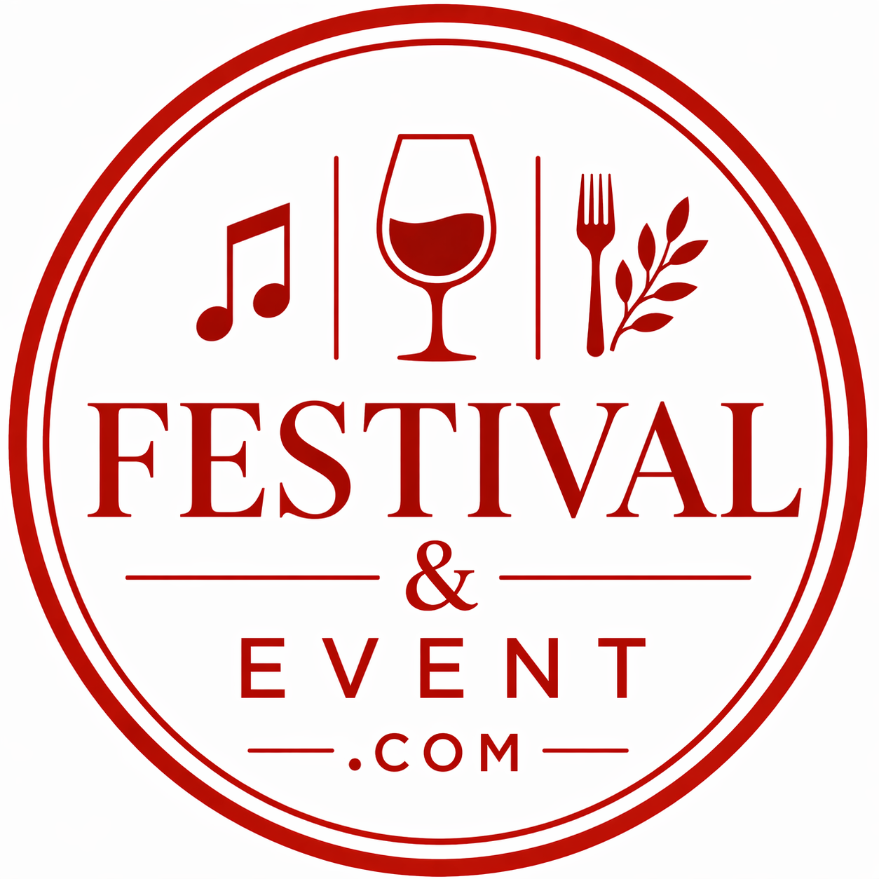 Logo festival annd event white background